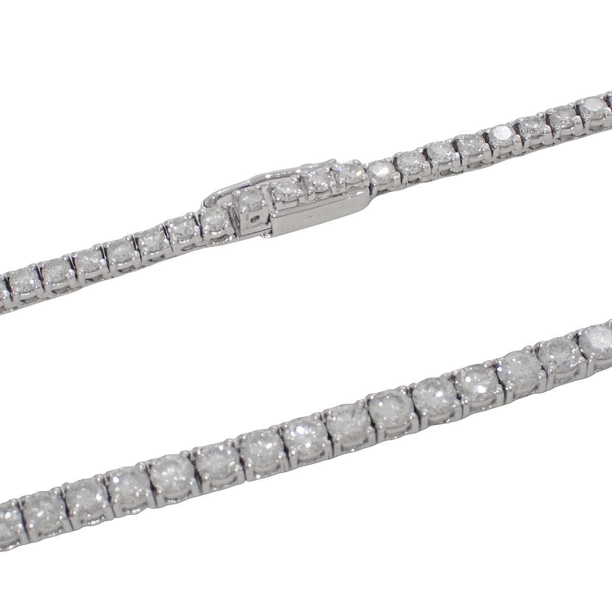 Tennis Diamond Necklace D10.21 White Gold K18WG 21.0g