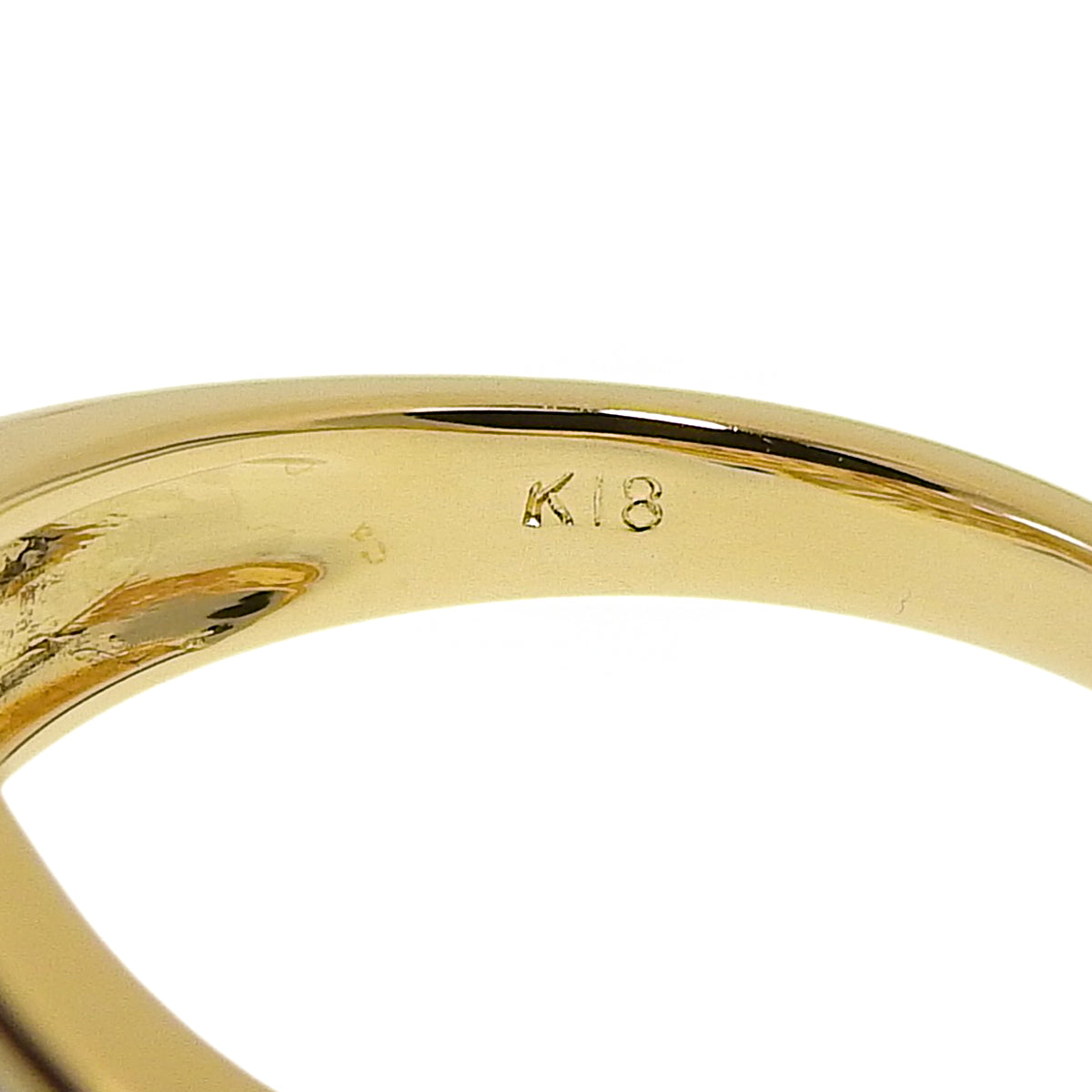 Diamond Ring D1.01 K18YG 5.3g