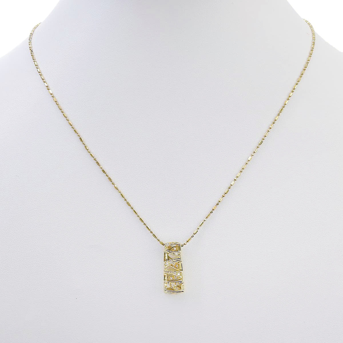 Diamond Necklace D0.07 K18YG 6.8g