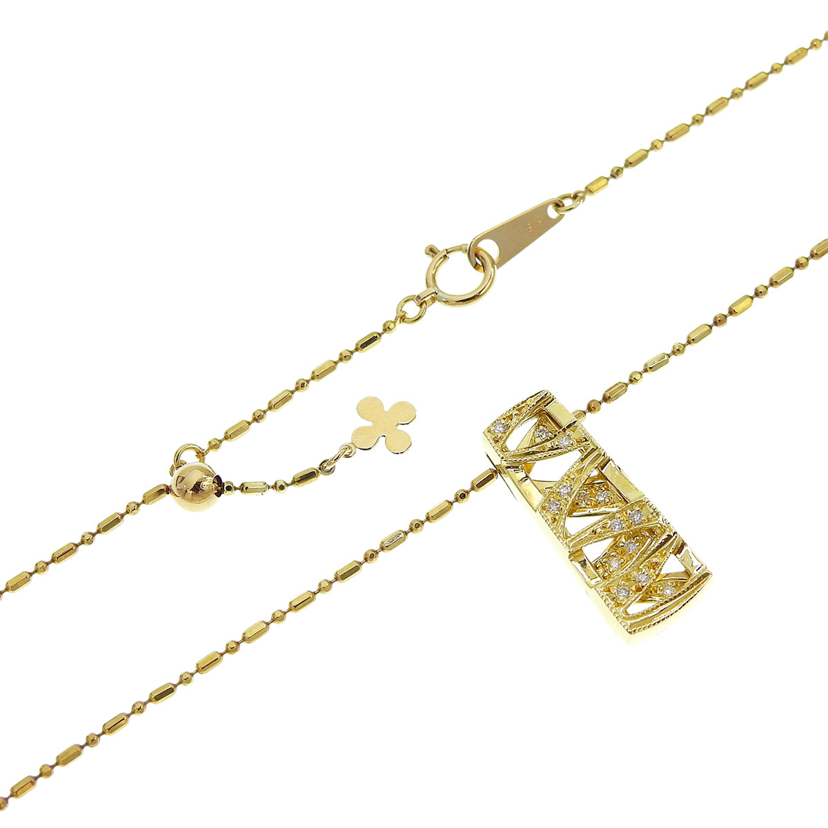 Diamond Necklace D0.07 K18YG 6.8g