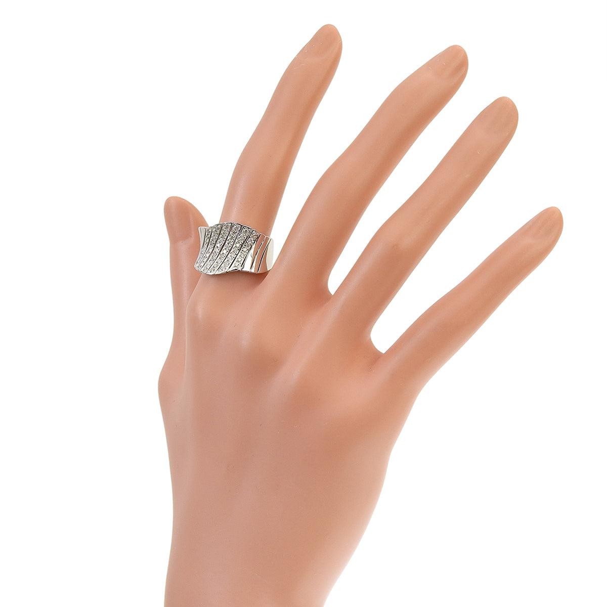 Diamond Ring Diamond D0.40 K18WG 7.5g