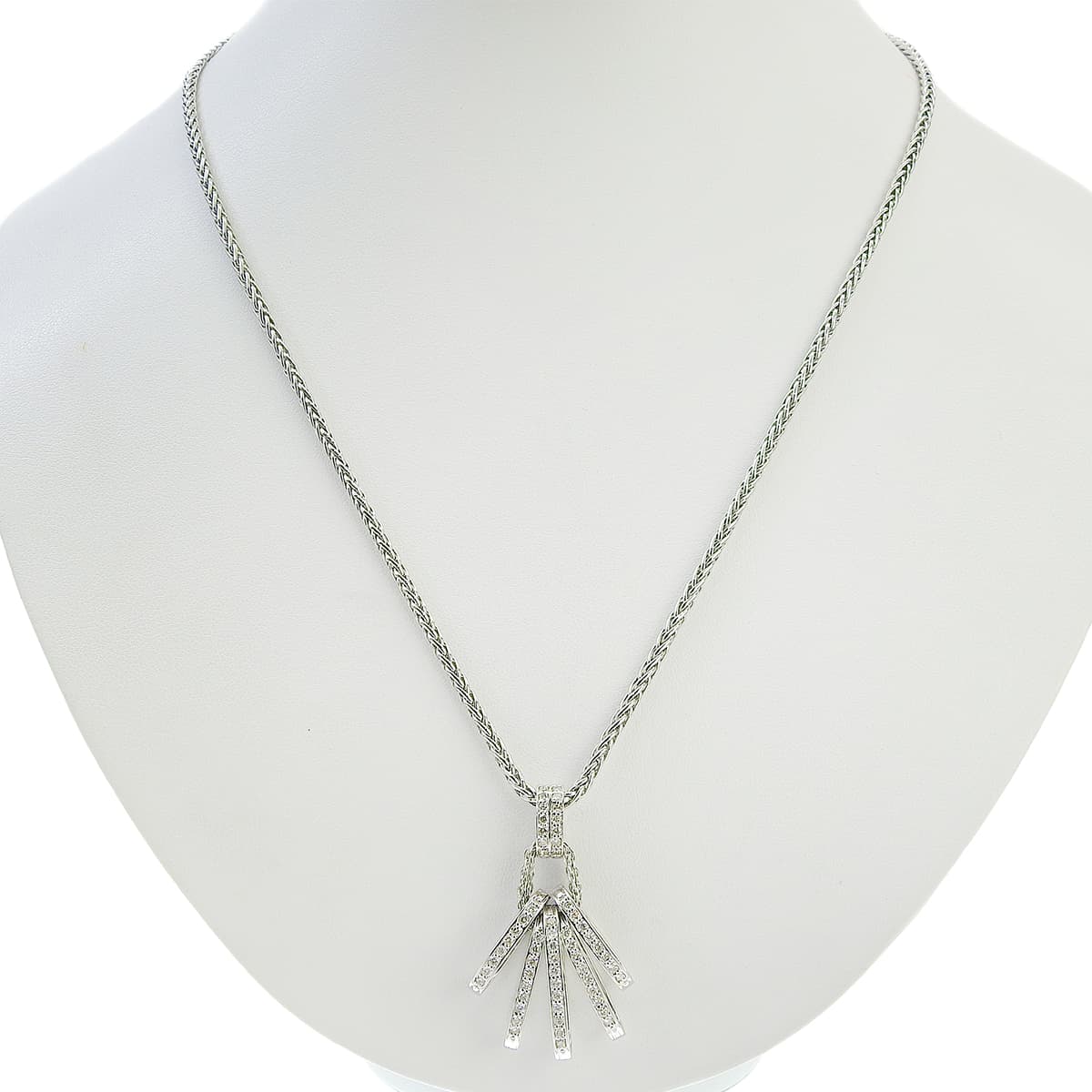 Diamond Necklace D1.02 K18WG 15.7g