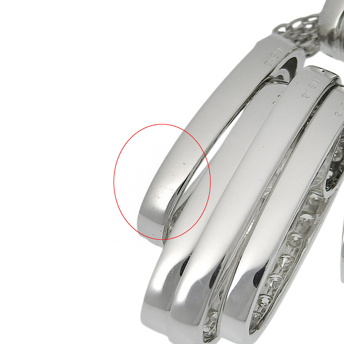 Diamond Necklace D1.02 K18WG 15.7g