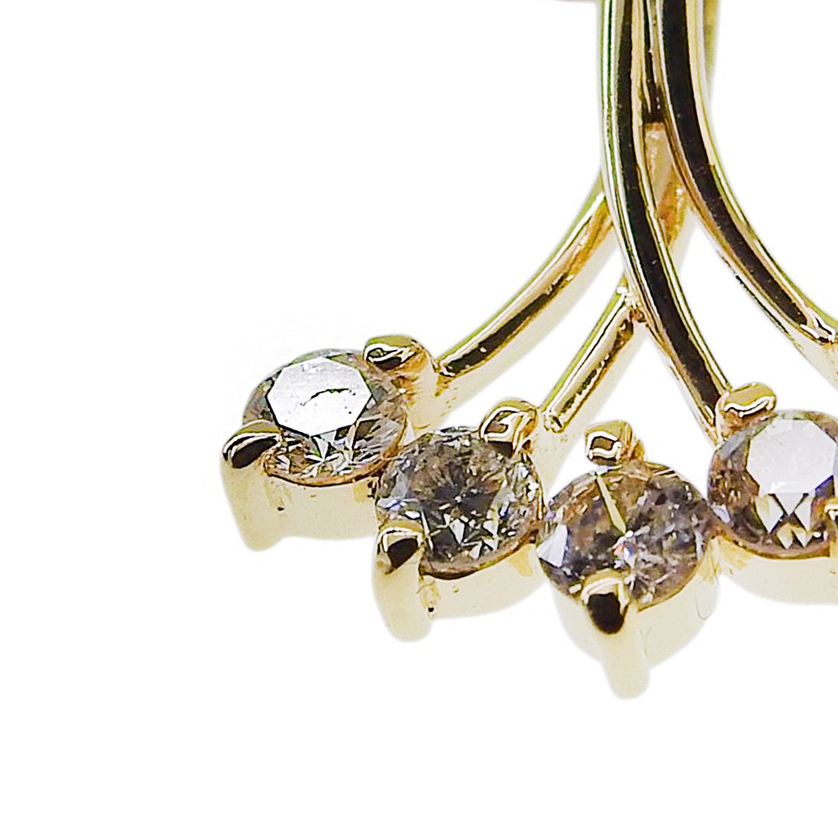 Diamond Necklace D0.30 K18YG 4.4g