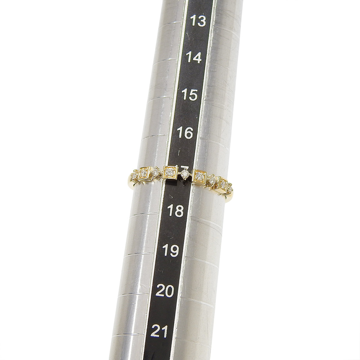 ダイヤモンド リング D0.14 イエローゴールド K18YG 1.8g