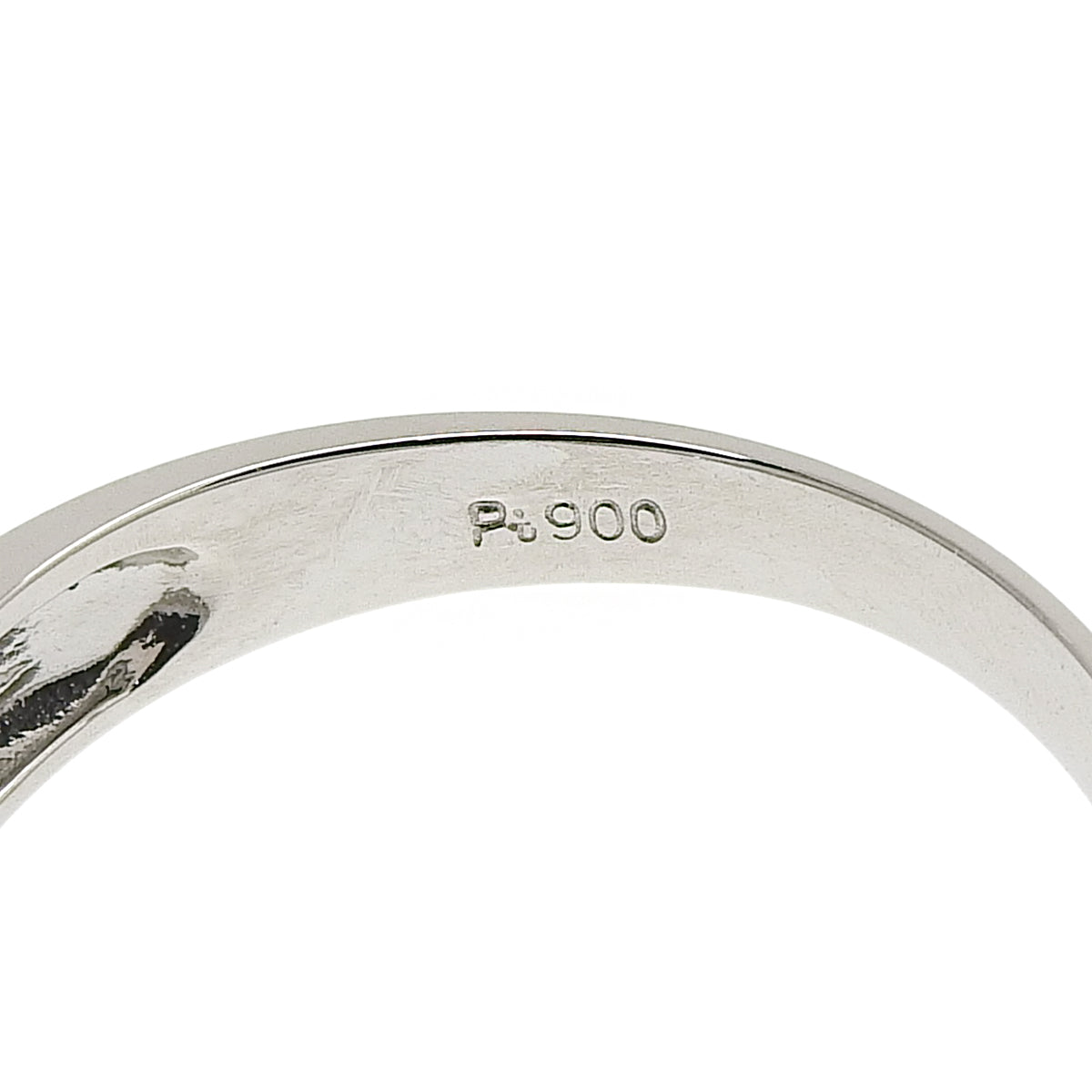 ダイヤモンド ウェーブ リング D0.50 プラチナ Pt900 3.7g