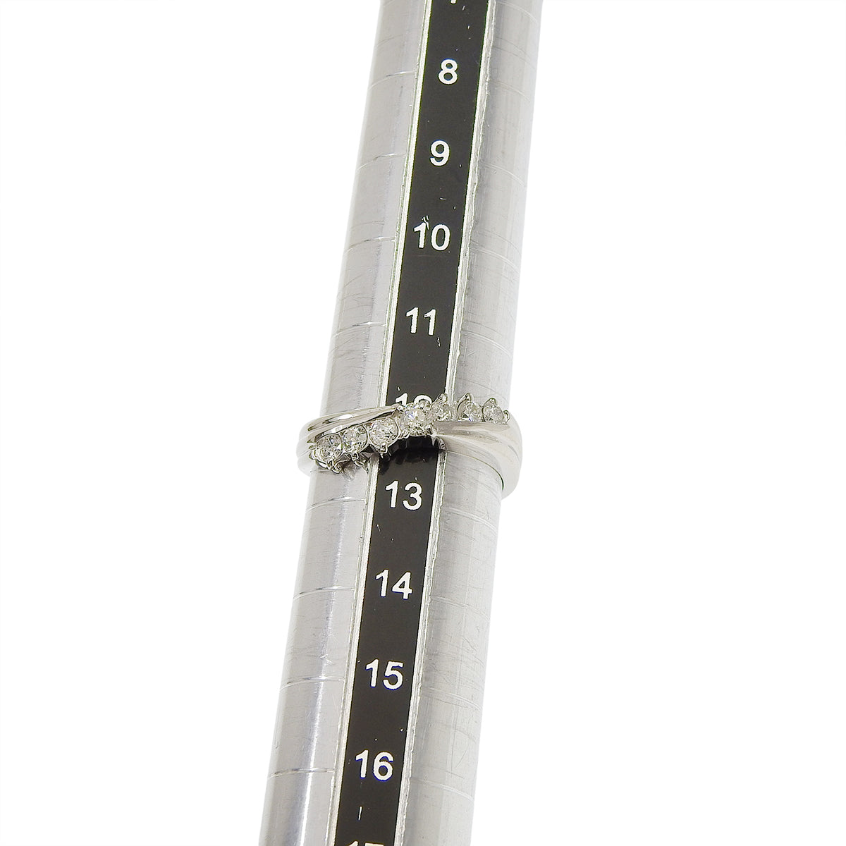 ダイヤモンド ウェーブ リング D0.50 プラチナ Pt900 3.7g