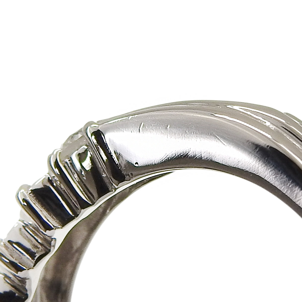 ダイヤモンド ウェーブ リング D0.50 プラチナ Pt900 3.7g