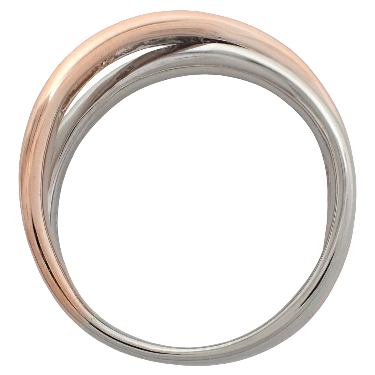Diamond Ring D010 Pink Gold K18PG White Gold K18WG Size 12 (EU 52) 5.7g