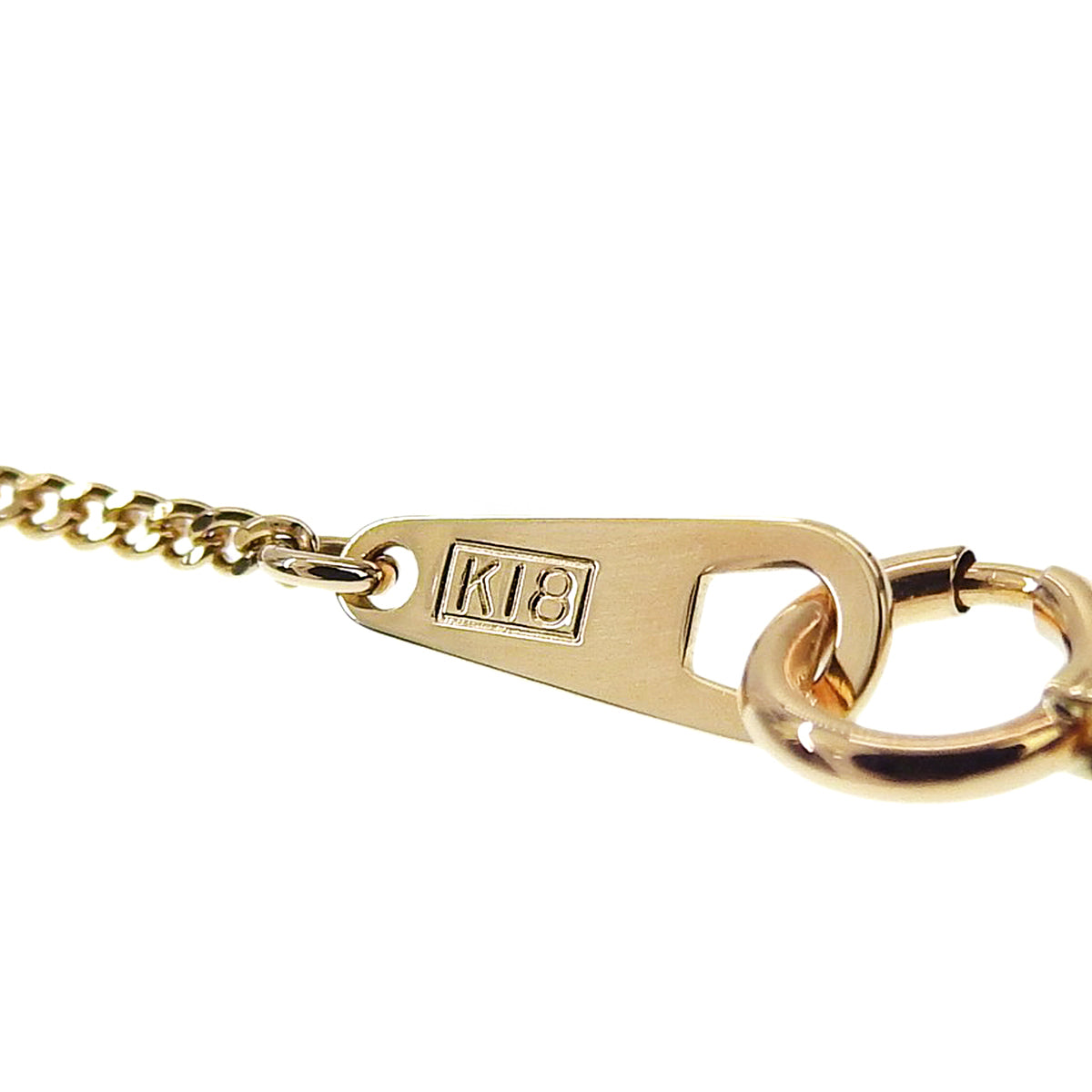Diamond Necklace D0.32 K18YG 3.3g