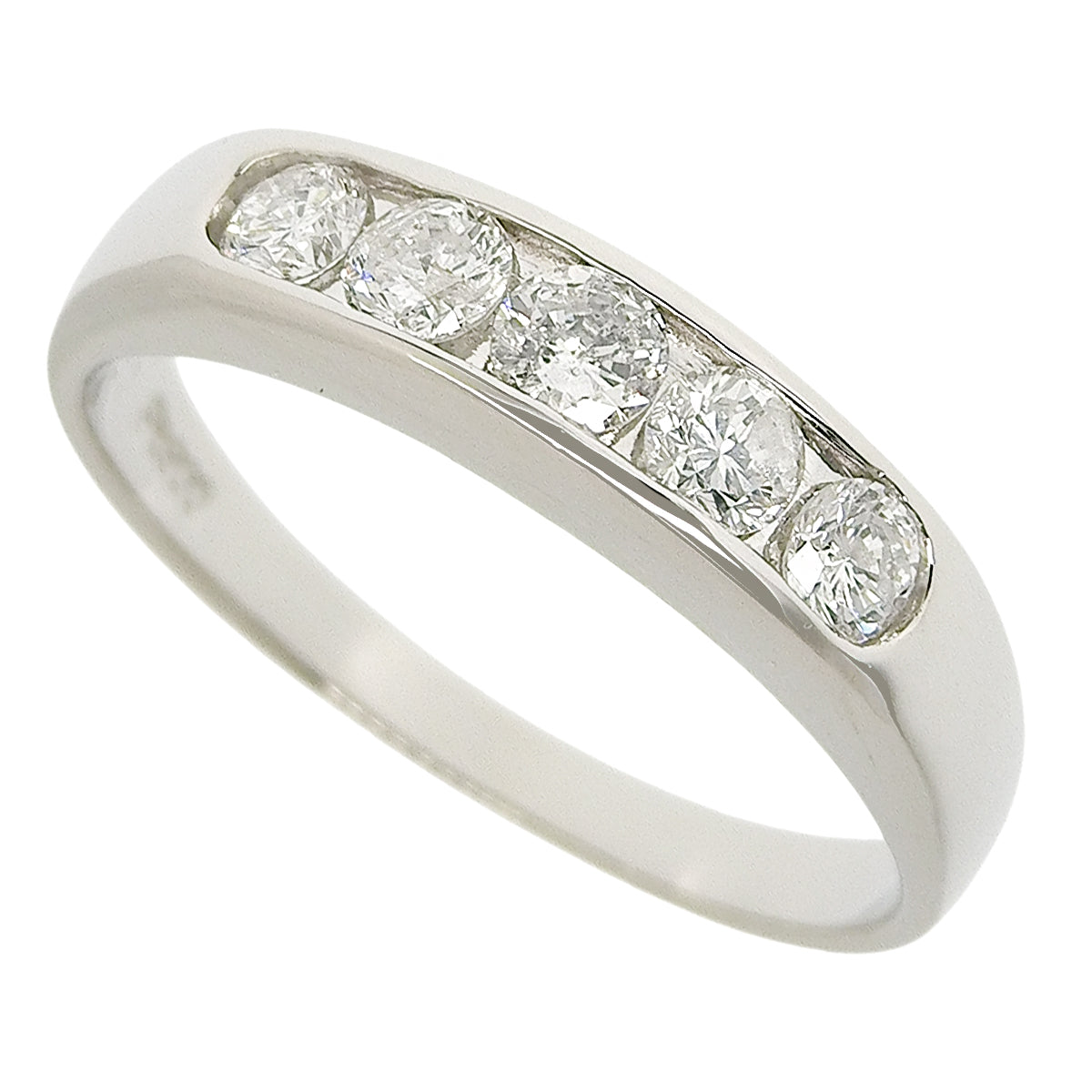 Diamond Ring D0.51 Platinum Pt900 4.1g