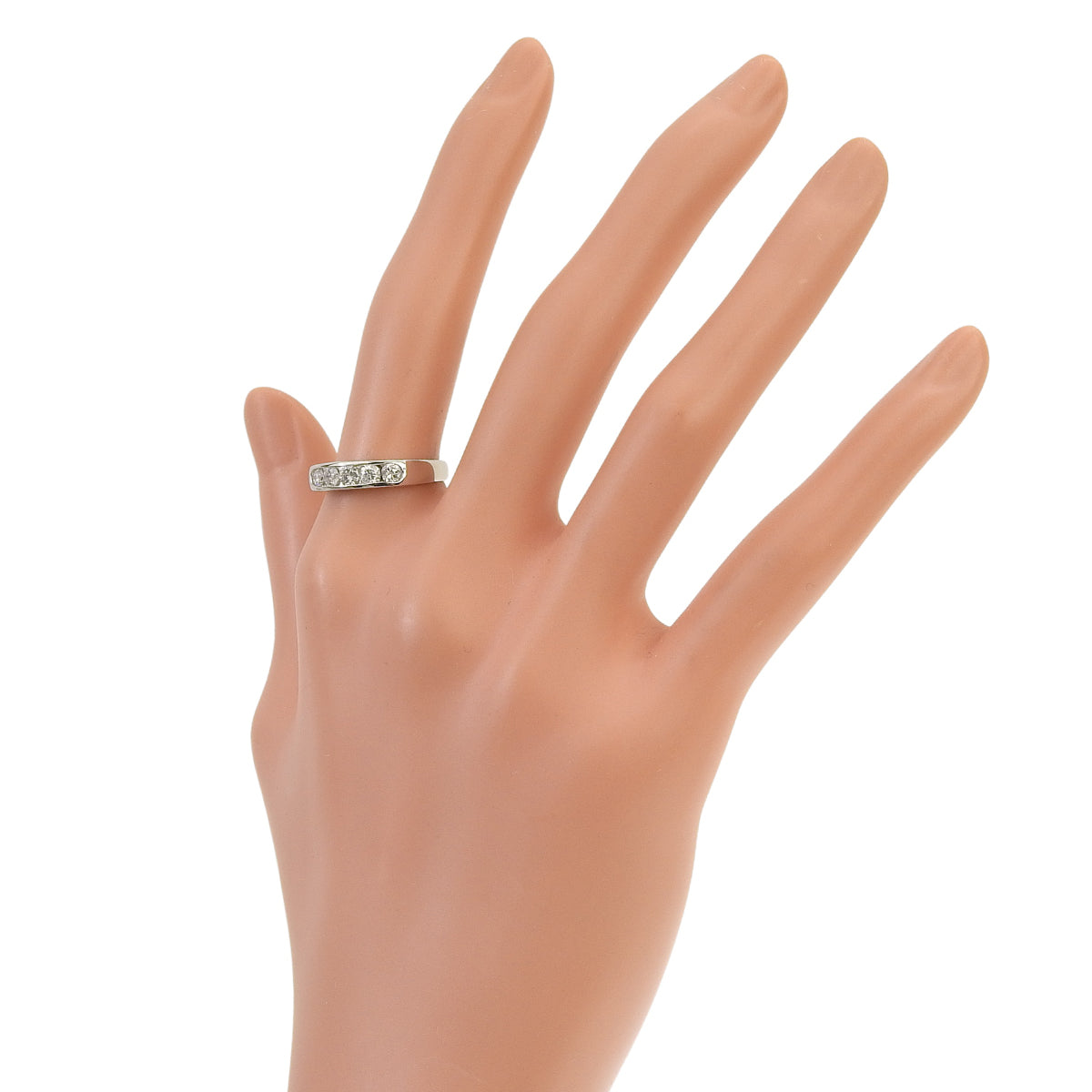 Diamond Ring D0.51 Platinum Pt900 4.1g