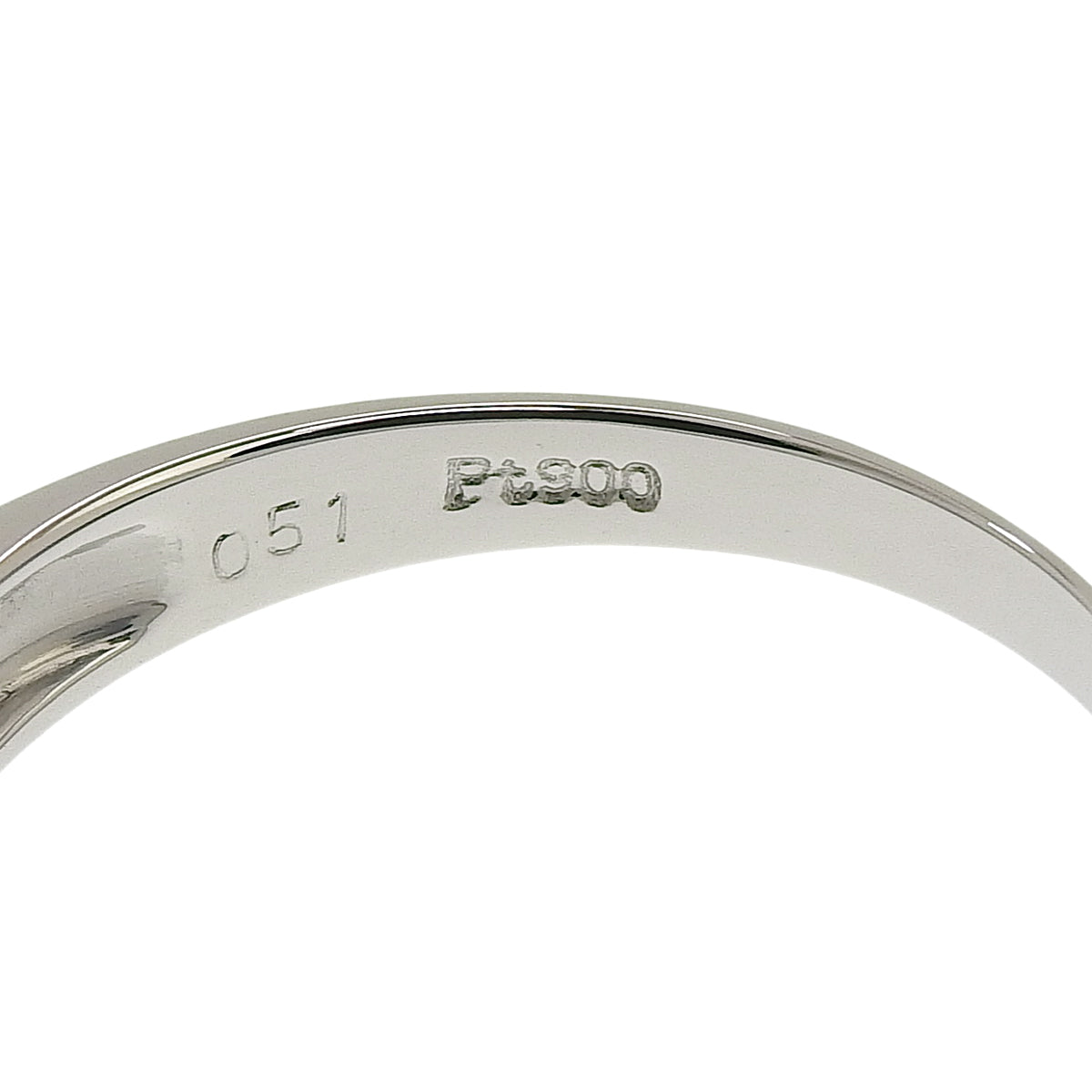 Diamond Ring D0.51 Platinum Pt900 4.1g
