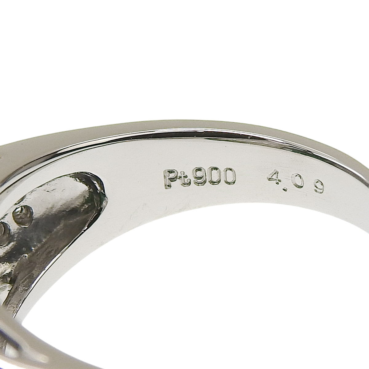 グリーントルマリン ダイヤモンド リング GT4.09/D0.51 プラチナ Pt900 11.3g