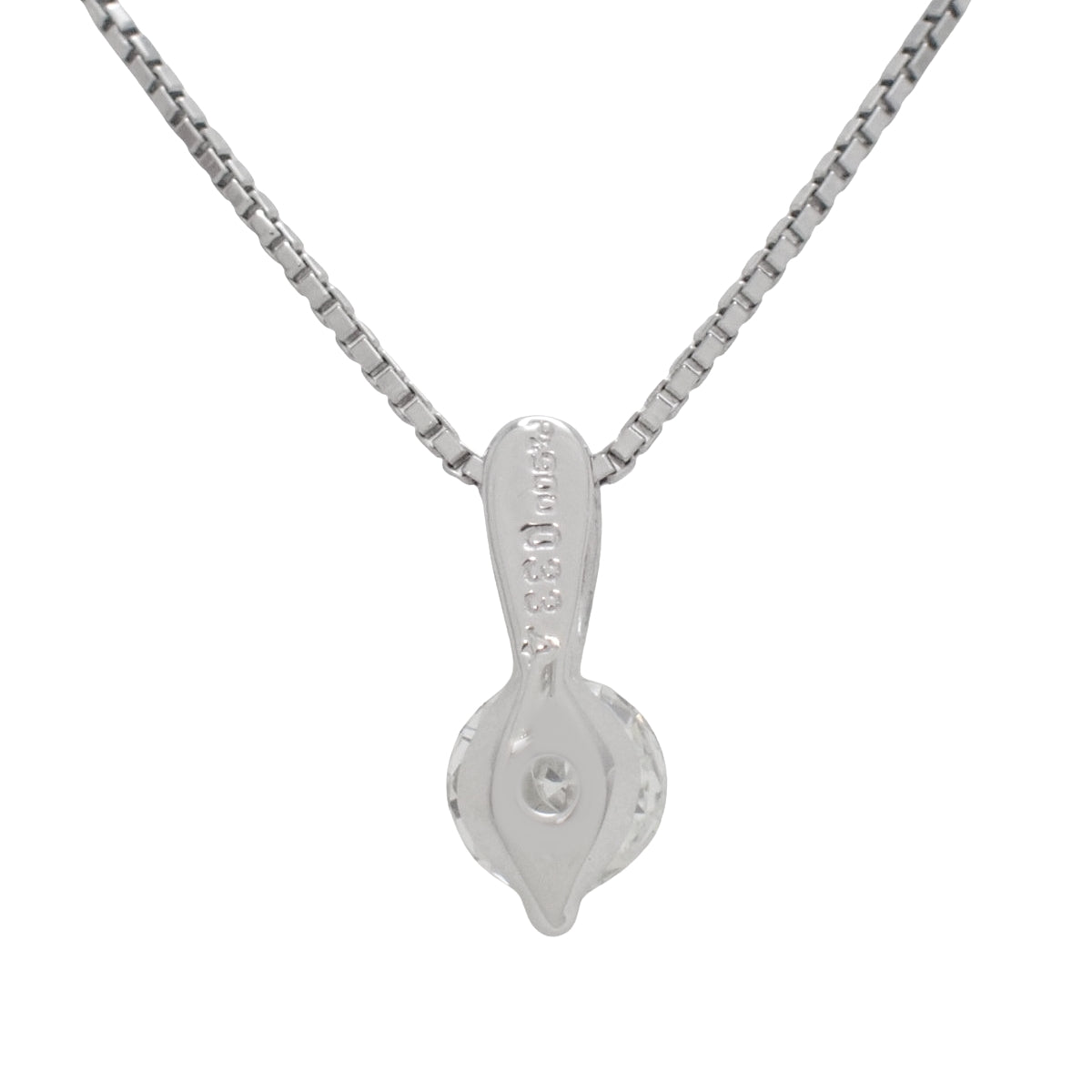 Diamond Necklace D0.33 Pt900 Pt850 2.7g 1PD