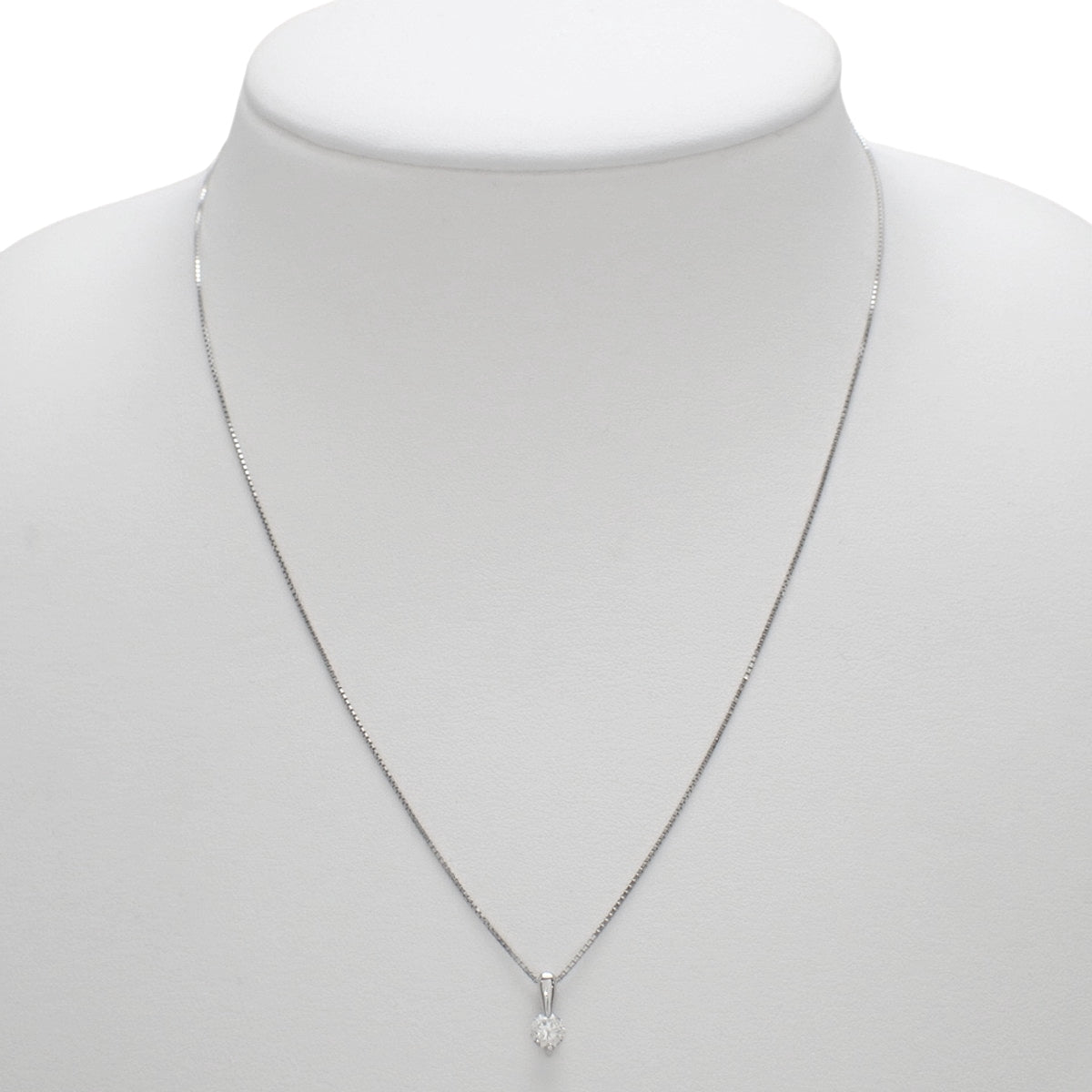 Diamond Necklace D0.33 Pt900 Pt850 2.7g 1PD