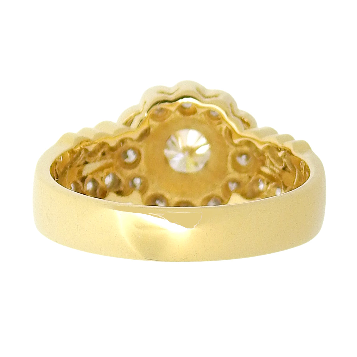 ダイヤモンド リング D0.4,0.69 イエローゴールド K18YG 6.0g