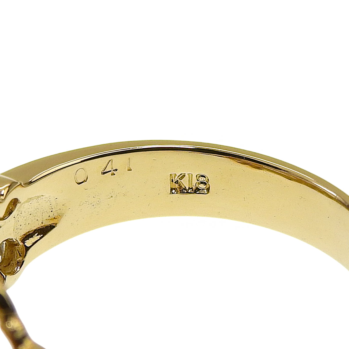 ダイヤモンド リング D0.4,0.69 イエローゴールド K18YG 6.0g