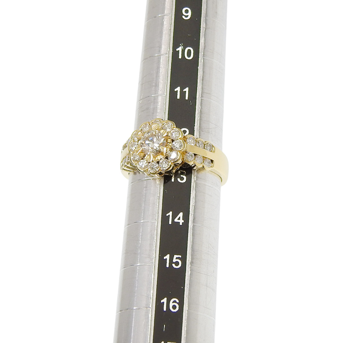 ダイヤモンド リング D0.4,0.69 イエローゴールド K18YG 6.0g