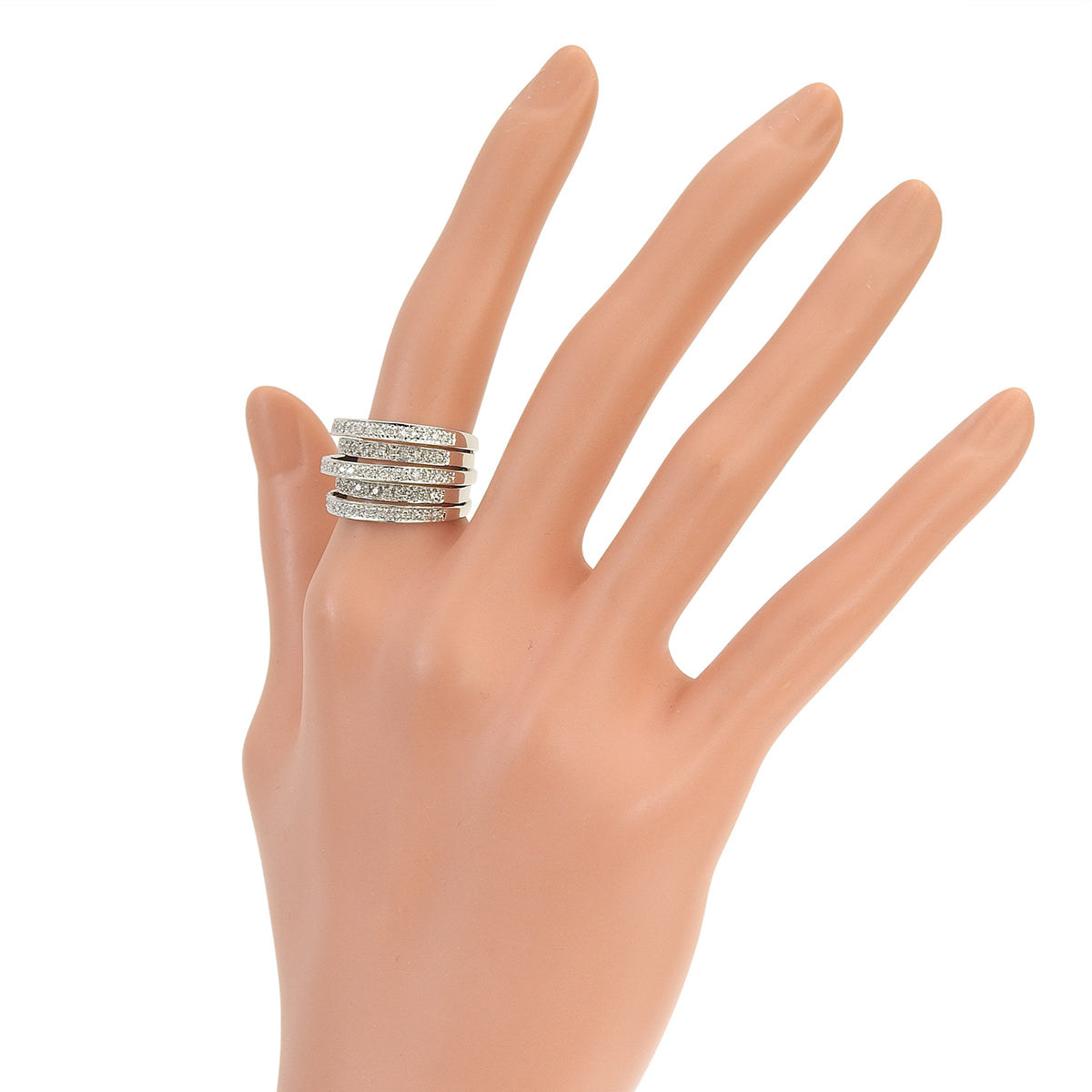 ダイヤモンド リング D0.50 K18WG 8.24g