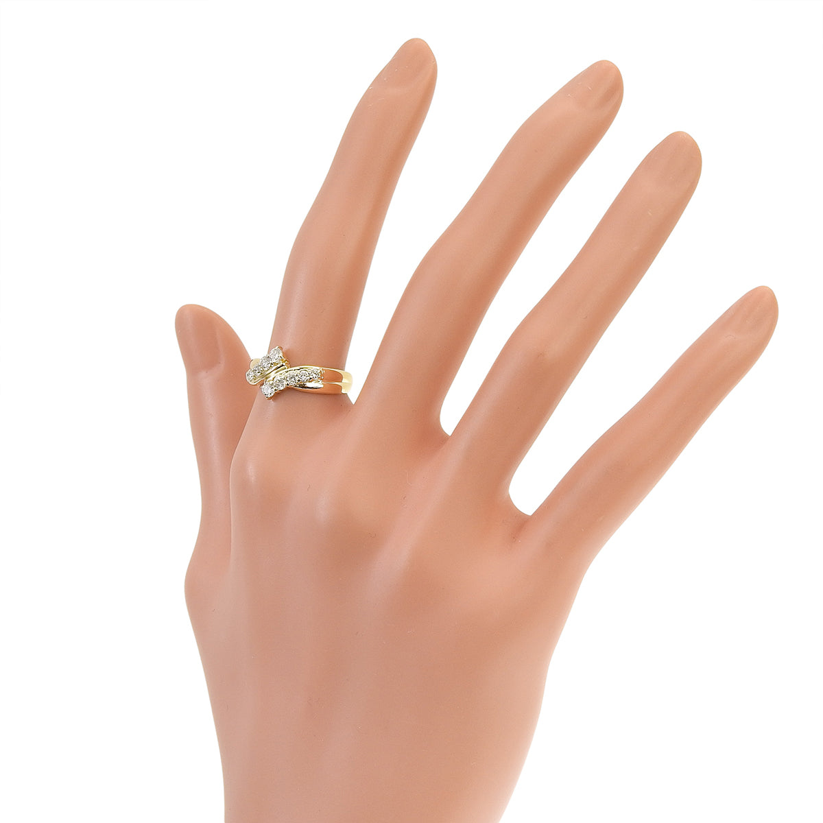 ダイヤモンド リング D0.50 K18YG 3.5g