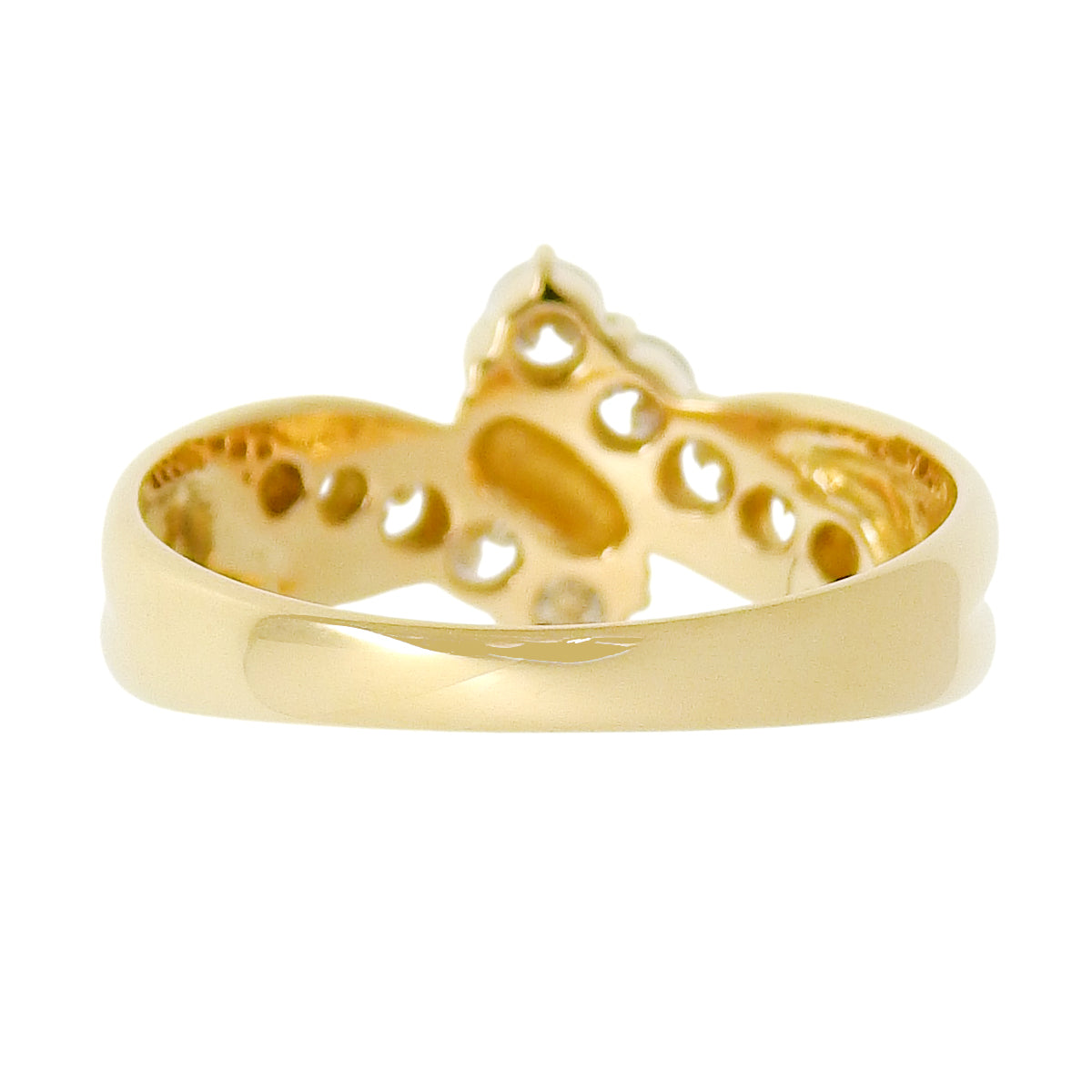 Diamond ring D0.50 K18YG 3.5g