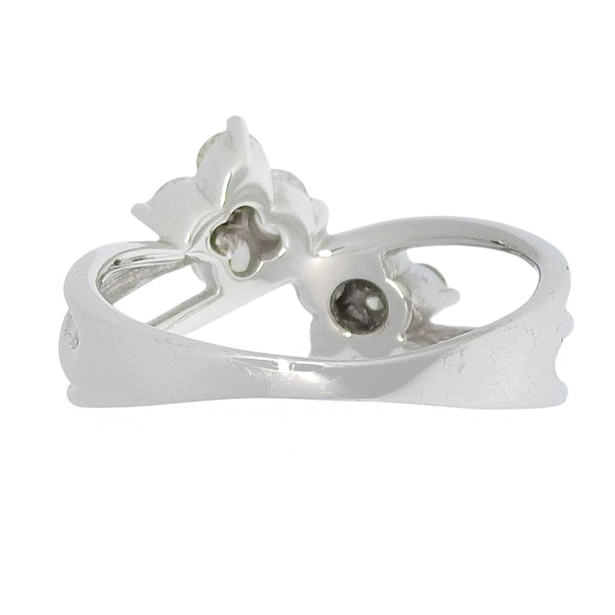 ダイヤモンド フラワーモチーフ リング D0.70 ホワイトゴールド K18WG 4.7g