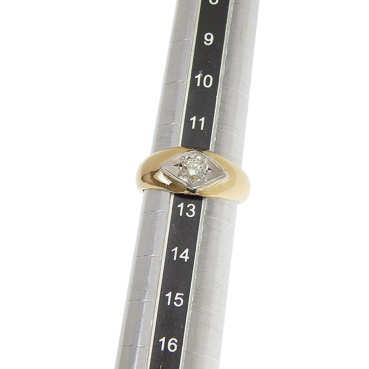 钻石戒指 D0.20 白金 K18WG 铂金 Pt900 8.7g