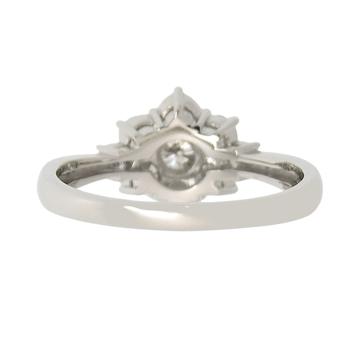 Diamond Flower Ring D1.00 Platinum Pt900 4.1g