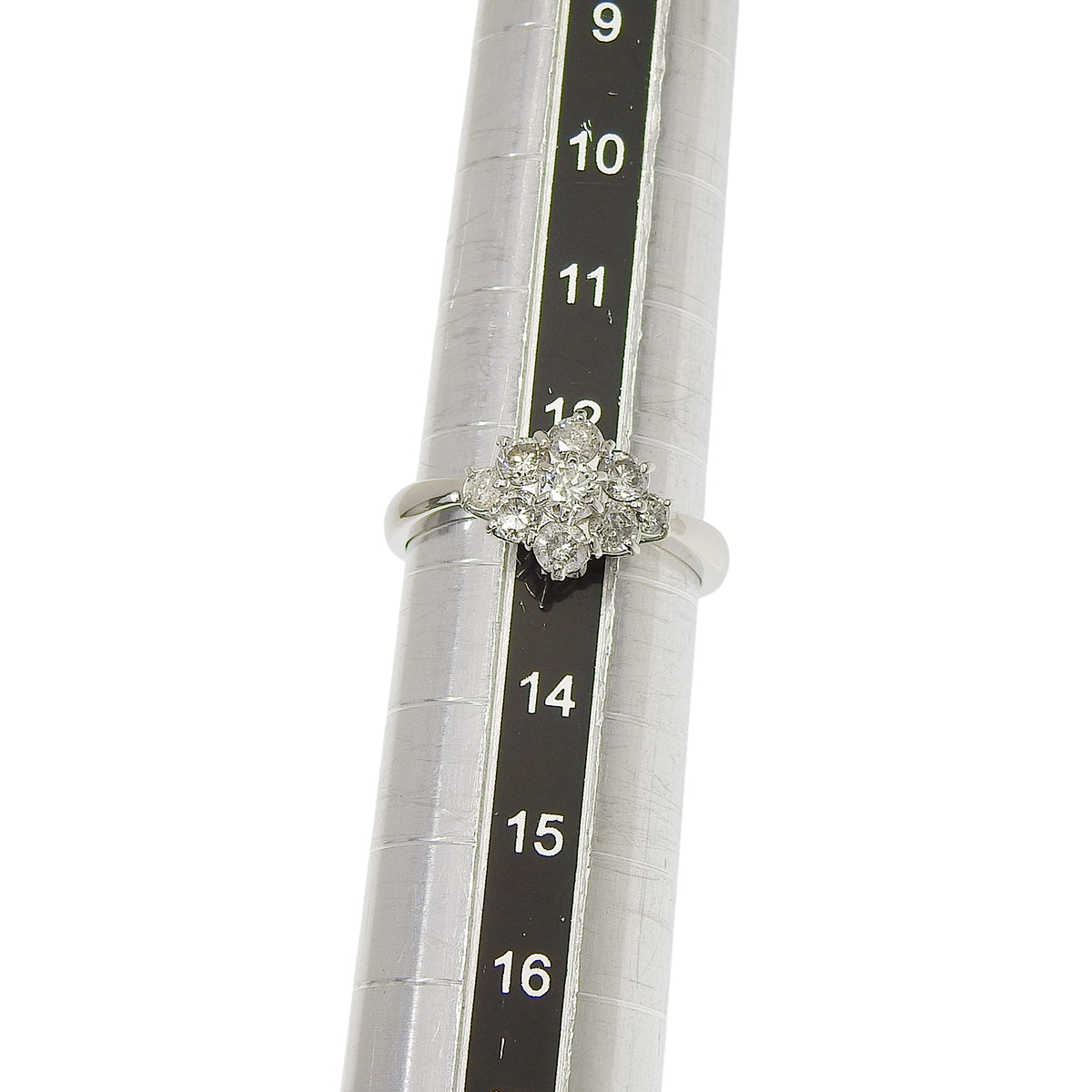 Diamond Flower Ring D1.00 Platinum Pt900 4.1g