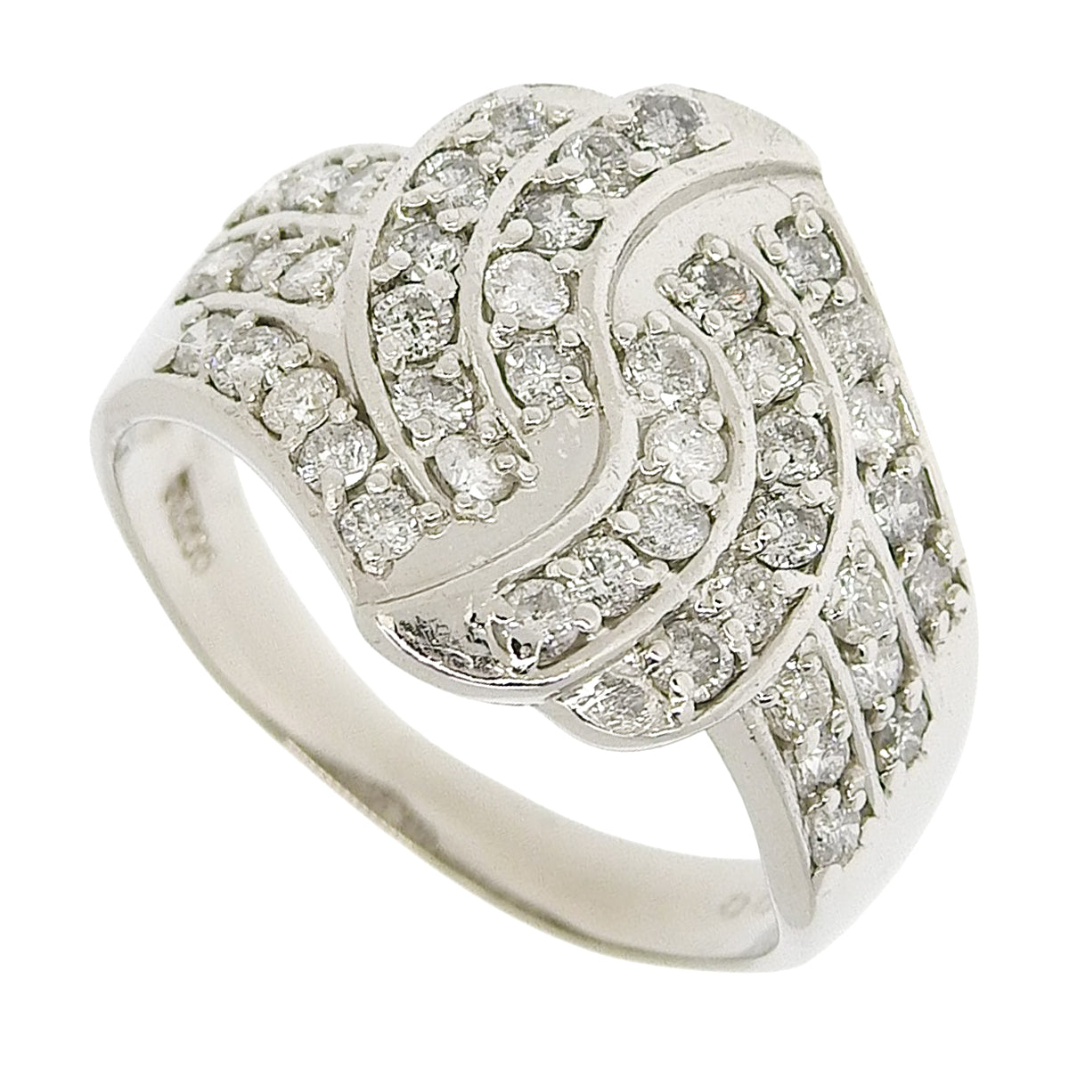 Diamond Ring D1.00 Platinum Pt900 6.8g