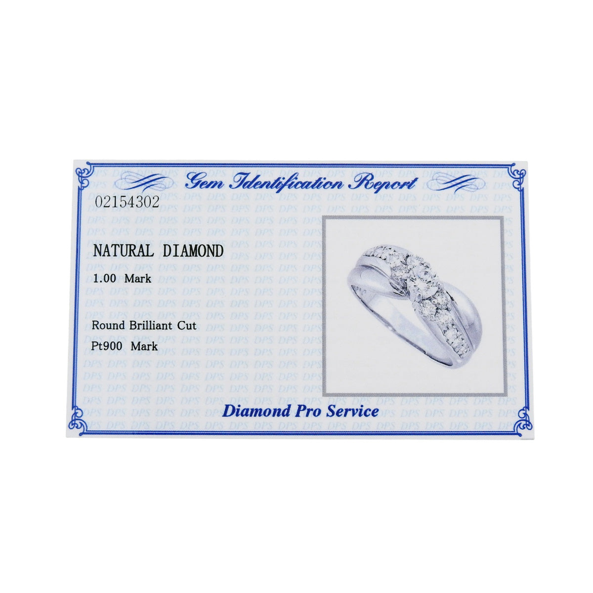 ツイスト ダイヤモンド リング D1.00 プラチナ Pt900 17.5(57.5)号 7.6g