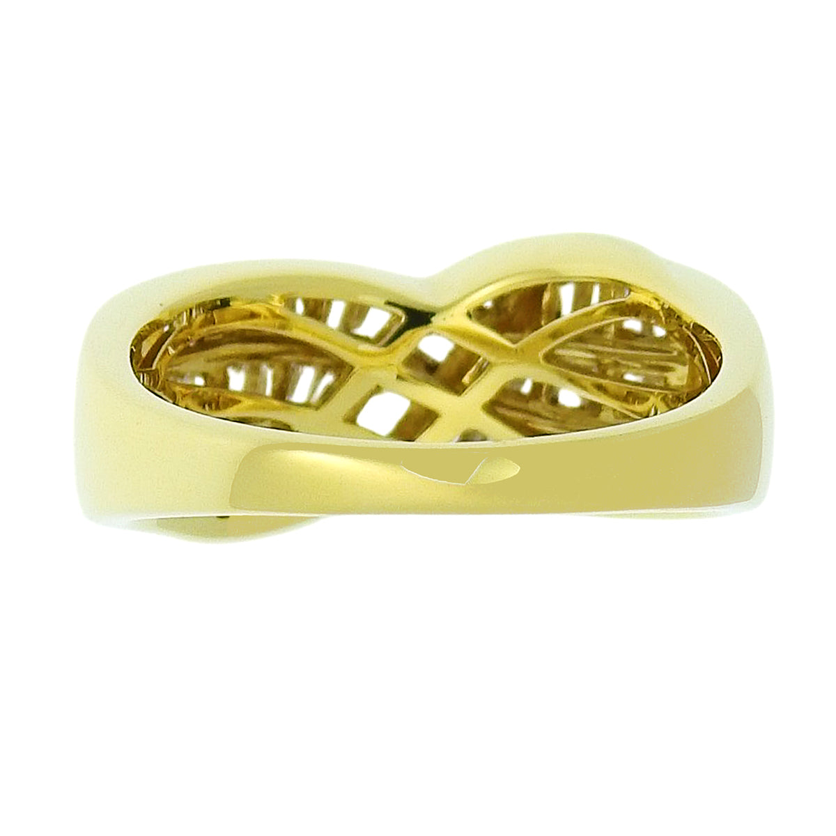 Diamond Ring D0.70 Yellow Gold K18YG Size 12 (US 6) 5.4g