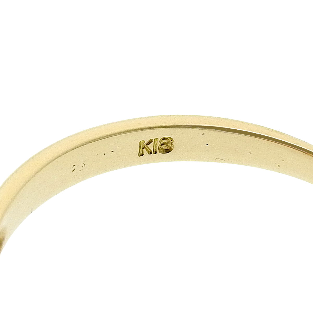 サファイア ダイヤモンド リング S0.11/D0.326 イエローゴールド K18YG 2.7g