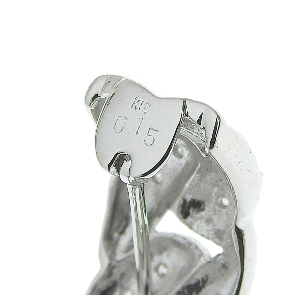 ダイヤモンド ピアス D0.15,0.15 ホワイトゴールド K18WG 8.7g