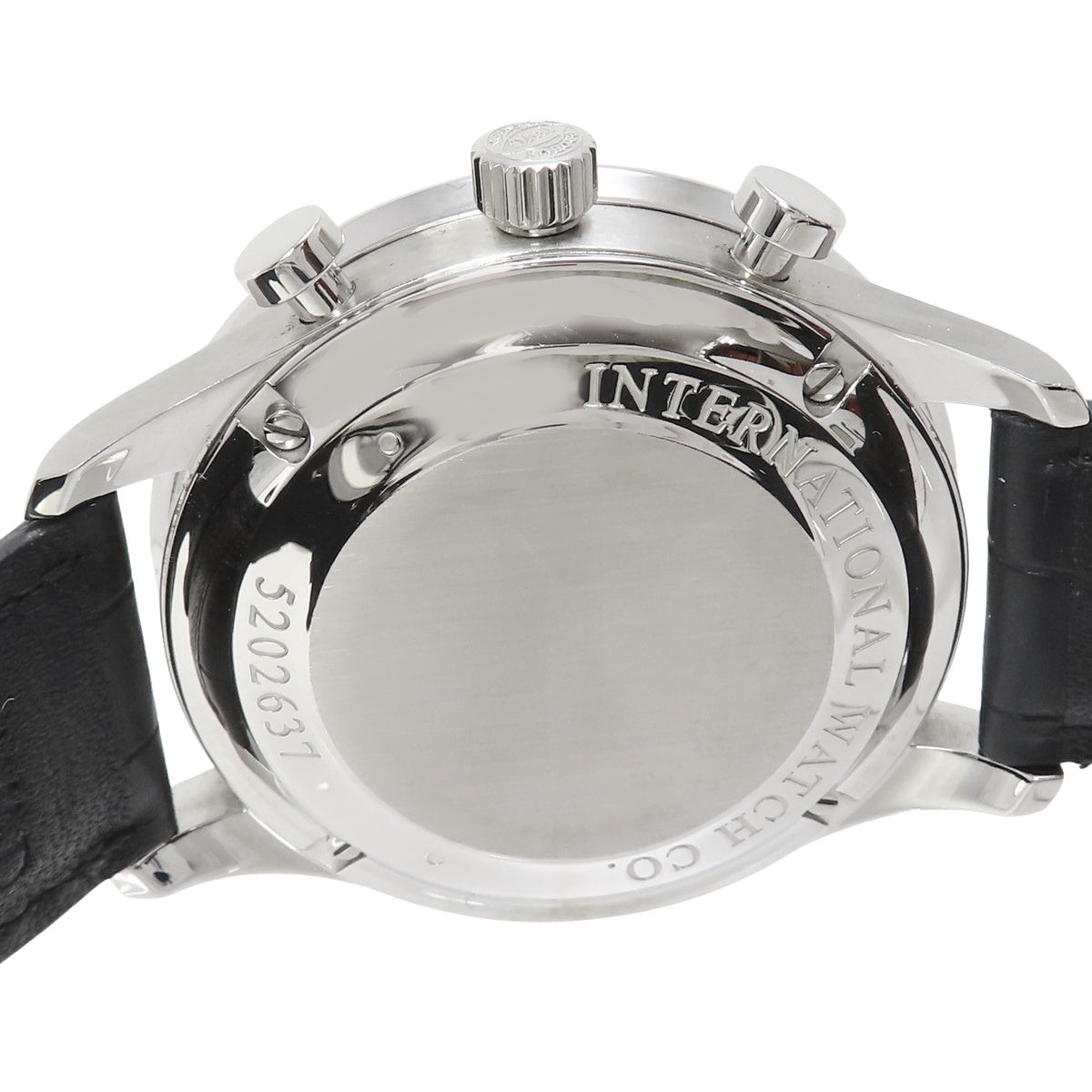 ポルトギーゼ・クロノグラフ IW371446 SS/革 シルバー 自動巻き メンズ