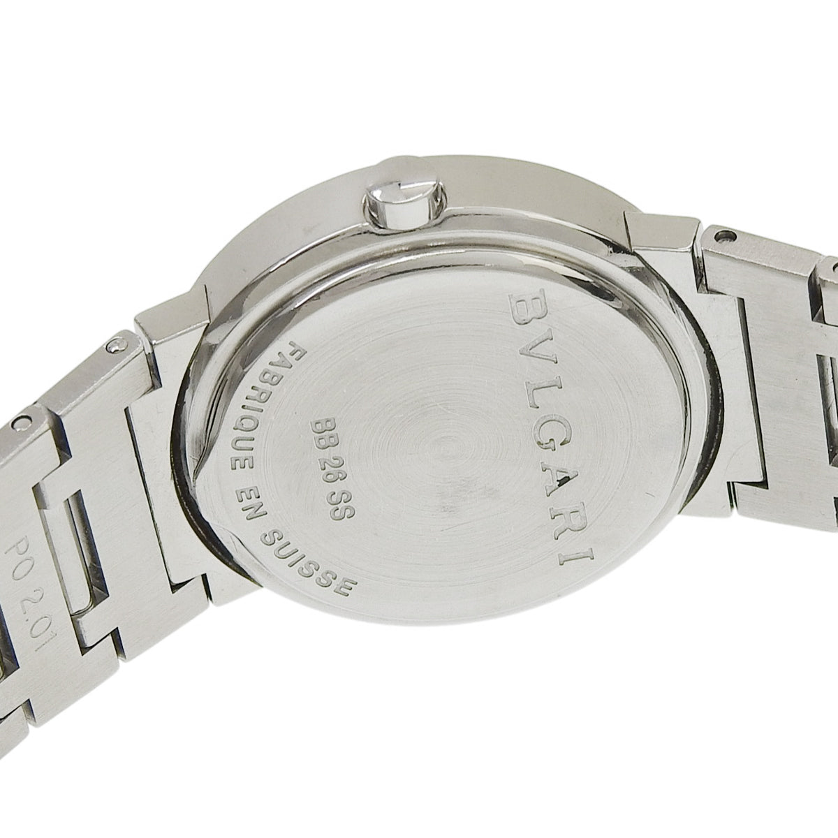 ブルガリブルガリ BB26SS SS ブラック クオーツ レディース