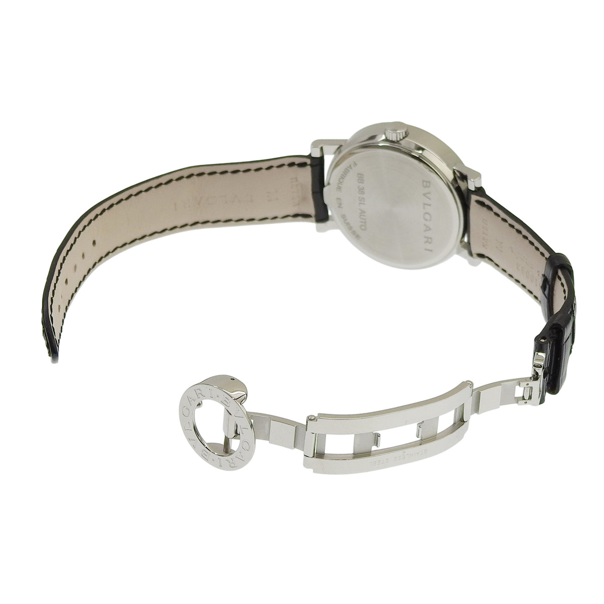 ブルガリブルガリ BB38SL SS ブラック 自動巻き メンズ