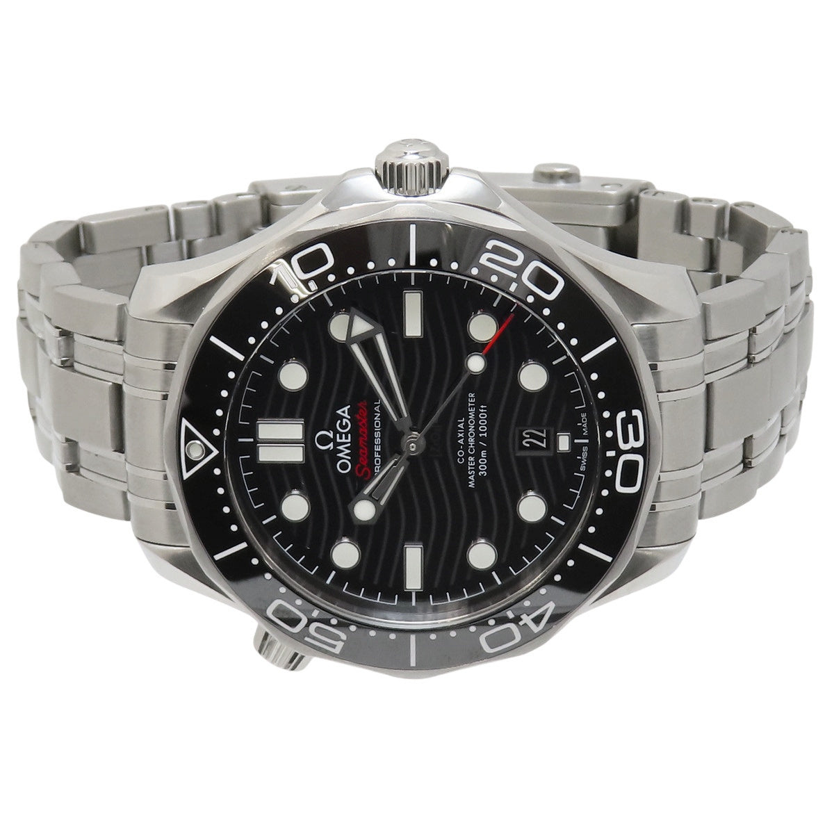 シーマスターダイバー300m 210.30.42.20.01.001 SS ブラック 自動巻き メンズ