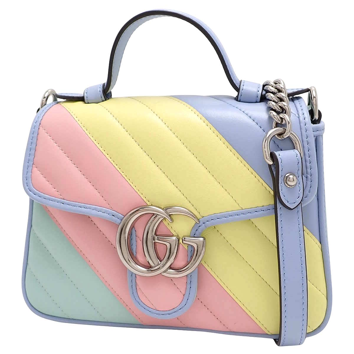 GG Marmont 迷你手提包,皮革材质,583571,多色