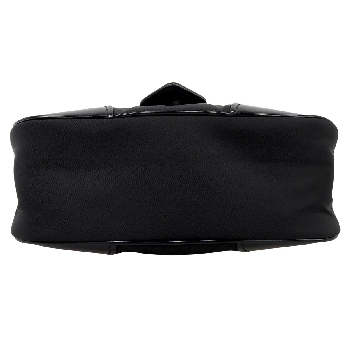 Re-Edition 2002 Moon Bag Leather Nylon Black 1BA381