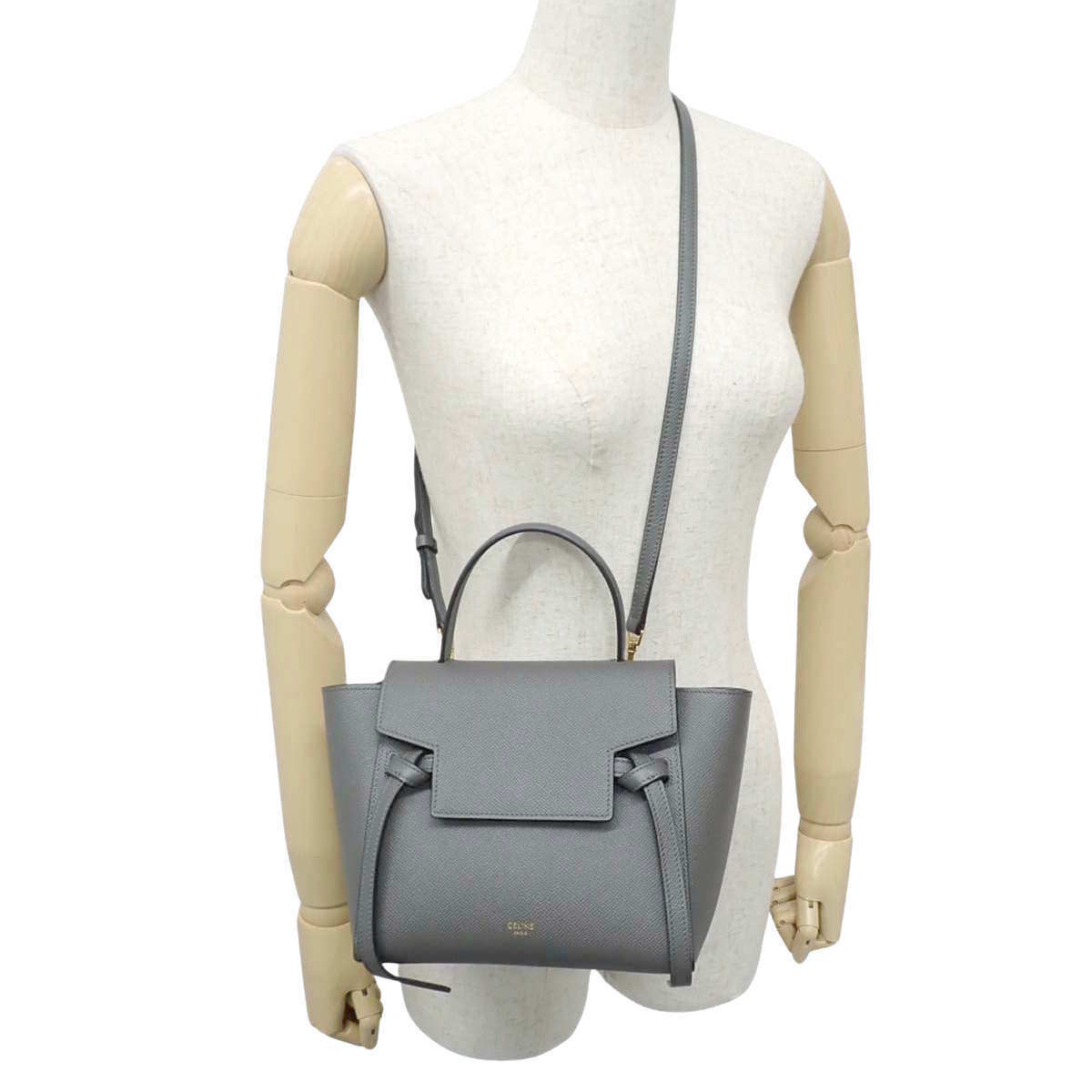 Nano Belt Bag 灰色粒面小牛皮腰包 189003ZVA