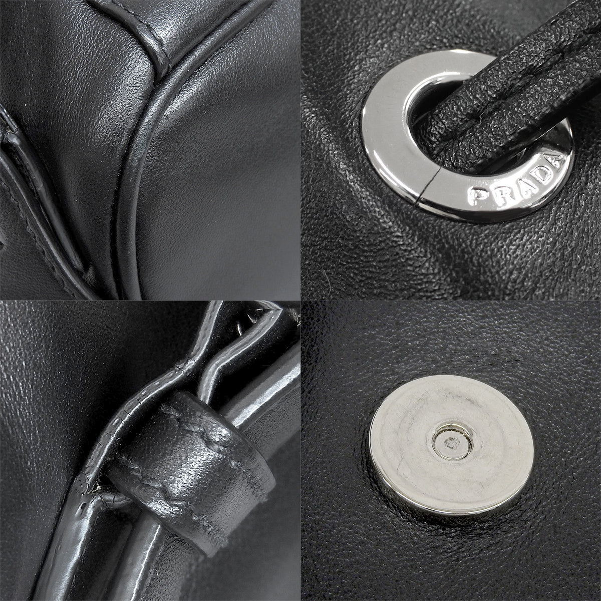 Triangle logo backpack in soft calf leather, NERO, BZ032L