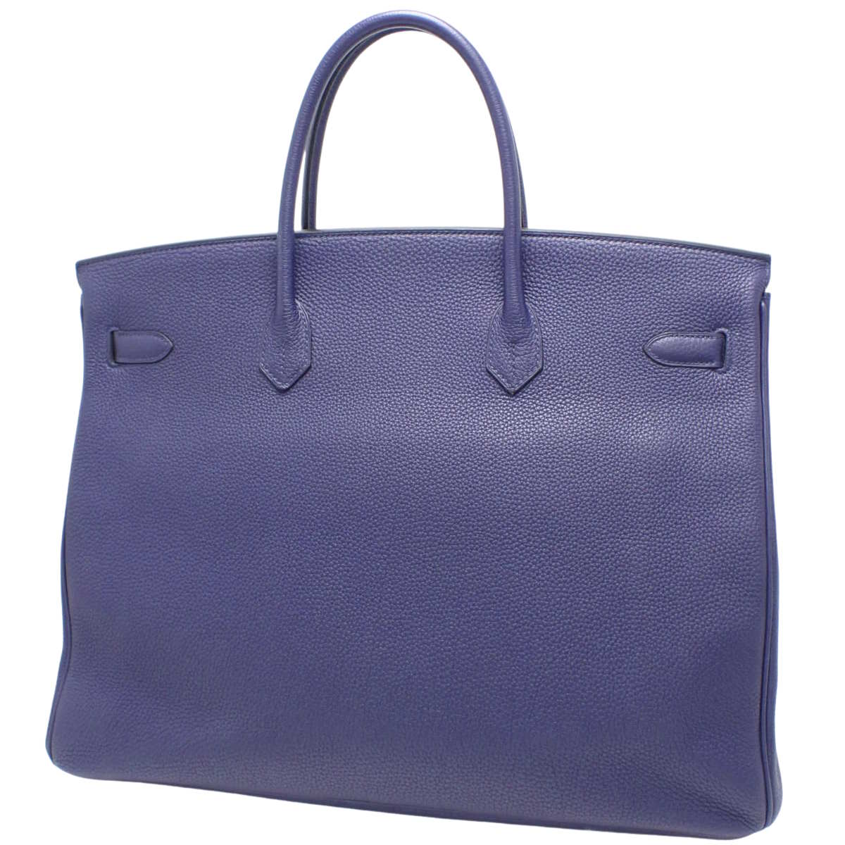 Birkin 40 Togo Palladium Hardware Bleu Encre C stamp