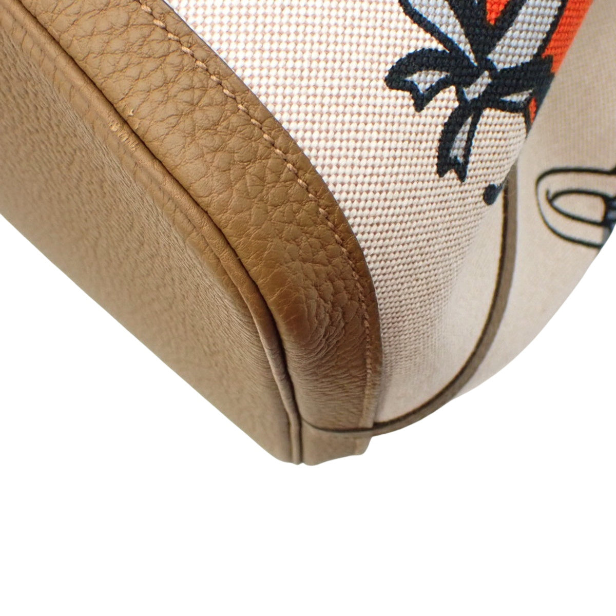 Garden Party 49 Voyage Toile H Negonda Beige Brown Silver Hardware W Stamp