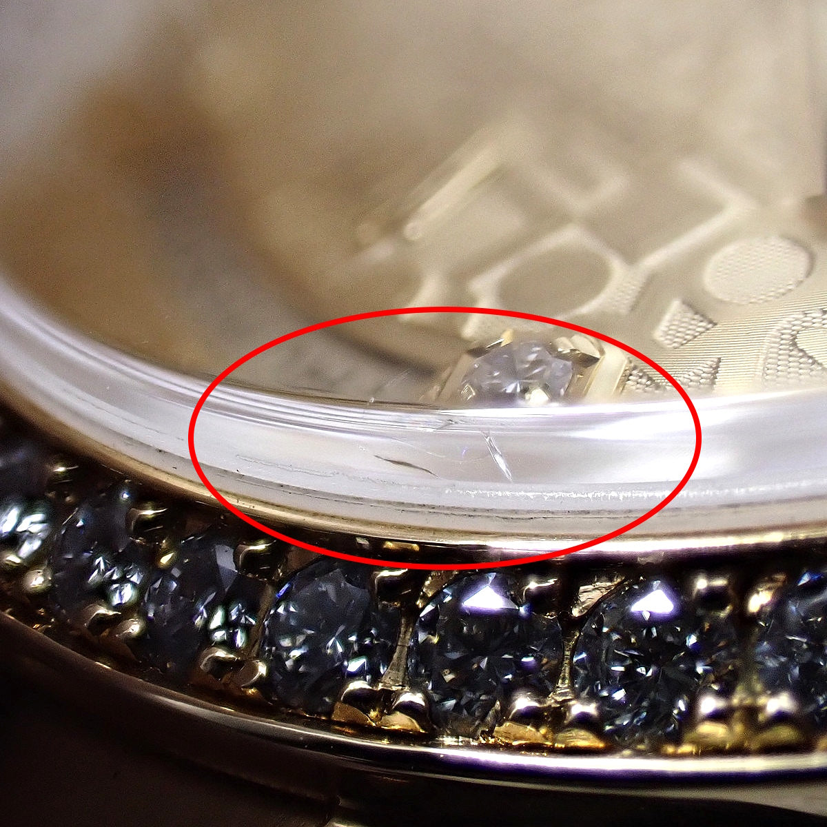 日期星期显示钻石表圈 118348G YG P 系列香槟色电脑表盘 10PD 自动男士腕表