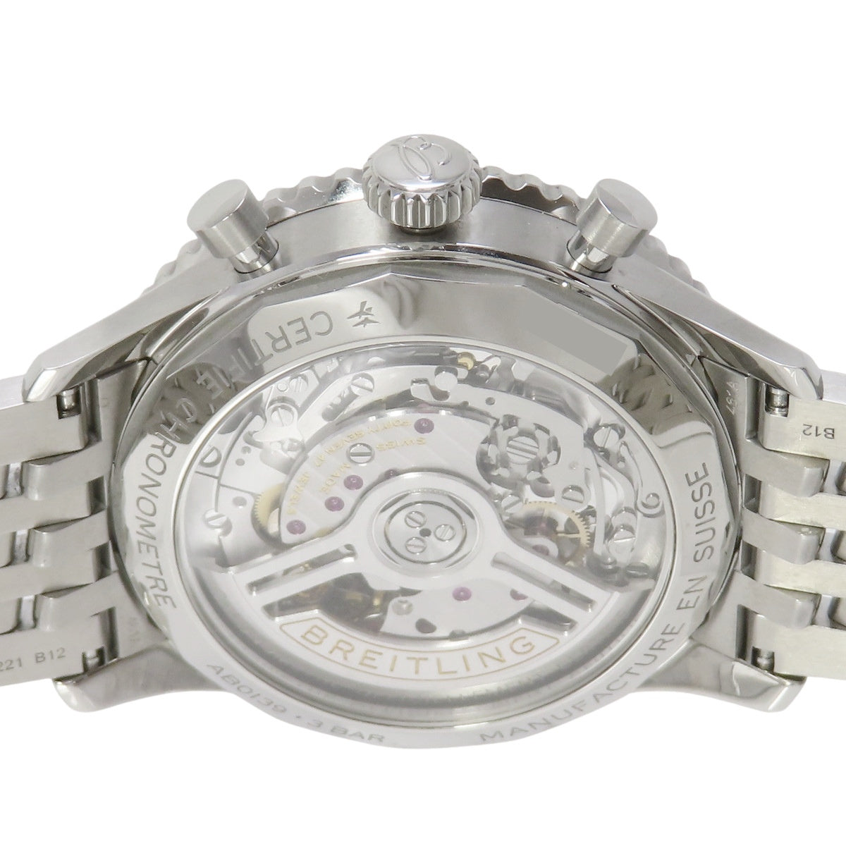 ナビタイマー 41 AB0139211L1A1 ステンレススチール SS グリーン 自動巻き メンズ