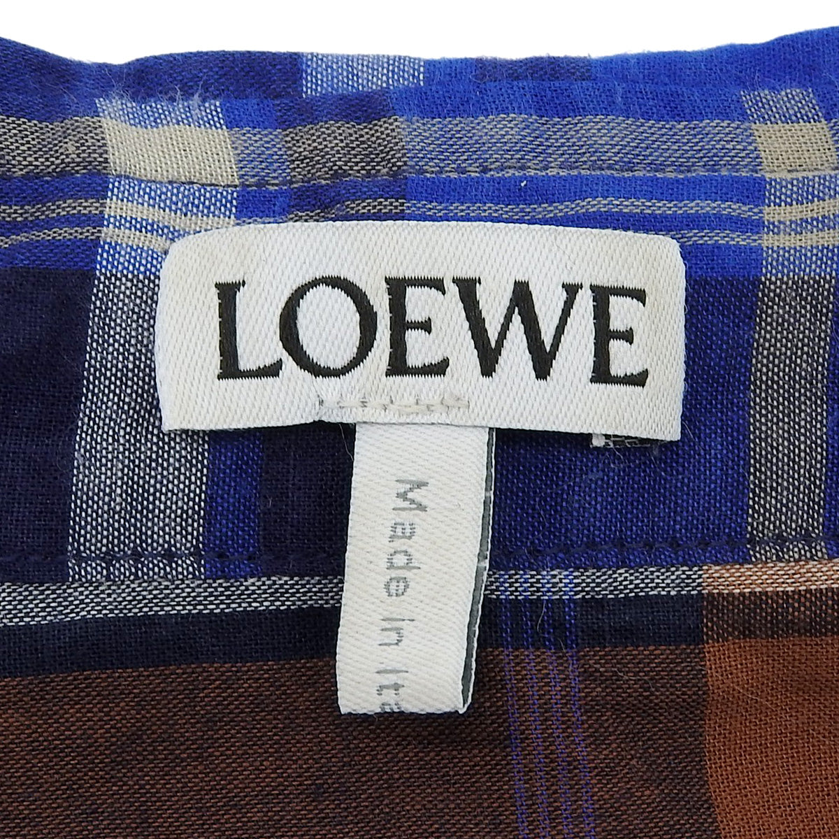 Patchwork check shirt 39