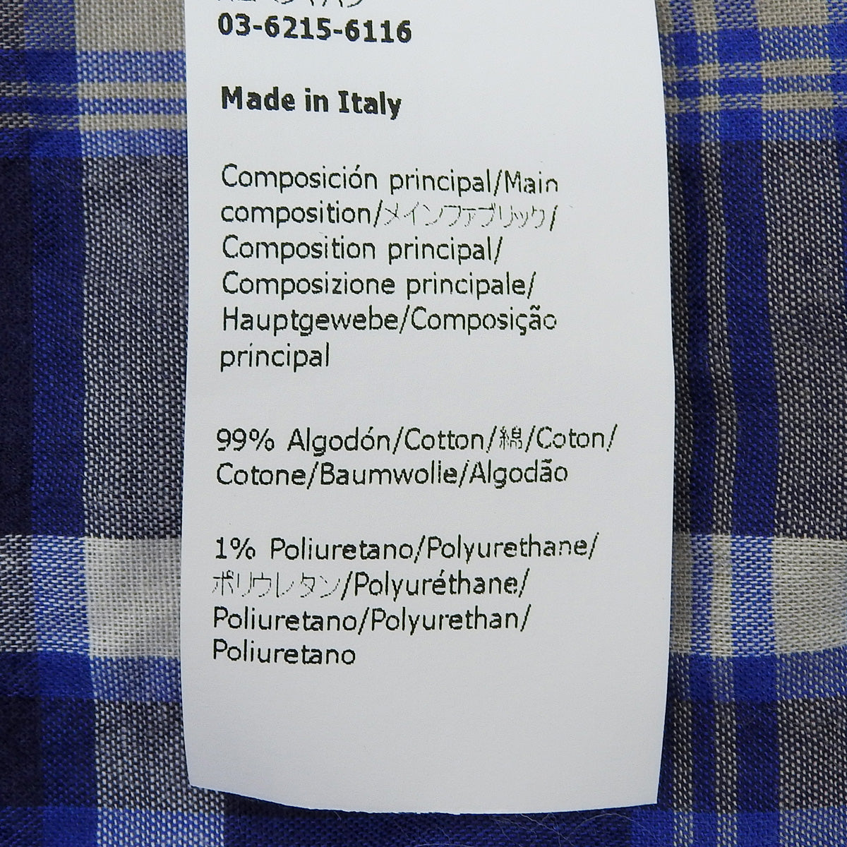 Patchwork check shirt 39