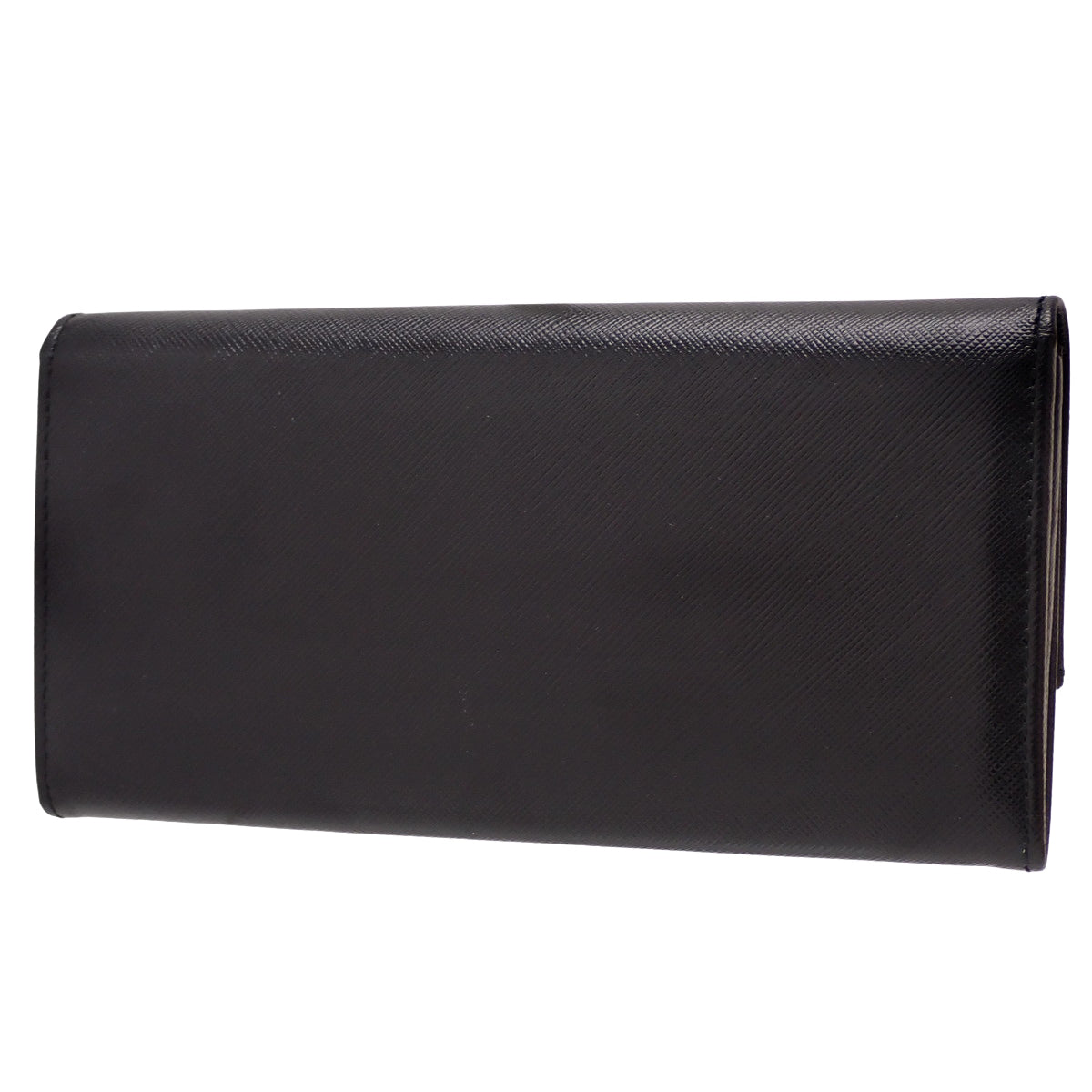Gancini Bifold Long Wallet, Leather, Black, 227121